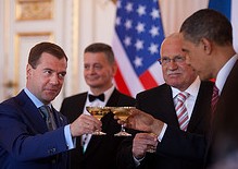 Obama and Medvedev